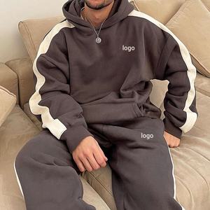 Survêtements décontractés d'hiver pour hommes, coupe classique, avec logo personnalisé, ensemble jogging 100% coton léger, très vendu - Product Image 1