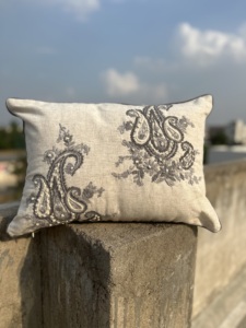 Fundas de cojín de algodón de lujo decorativas sostenibles sin Azo 45x45 cm bellamente bordadas a los mejores precios al por mayor - Product Image 2