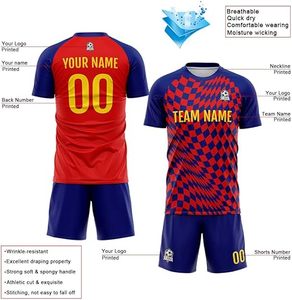 Maillot de football à manches courtes de haute qualité pour hommes Meilleur uniforme de football Vêtements de sport Bas quantité minimale de commande personnalisable - Product Image 3