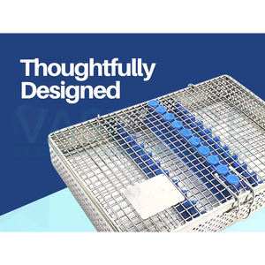 Organizador de Esterilización Autoclavable para Piezas de Mano Dentales, Tubos, Bandeja de Malla para 10 Instrumentos, Fuente de Alimentación Manual, Vaslcare - Product Image 3