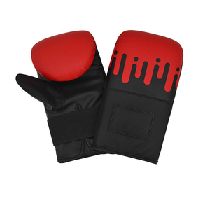 Gants de boxe d'entraînement personnalisés en cuir PU imperméable avec sangle de poignet réglable, service OEM, logo personnalisé, haute qualité, unisexe - Product Image 4