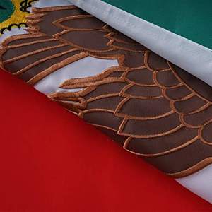 Paquete de 2 Banderas de México de 3x5 pies para Exteriores, Banderas Nacionales Mexicanas Bordadas de Doble Cara Hechas en EE. UU., Poliéster 210D de Alta Resistencia - Product Image 4