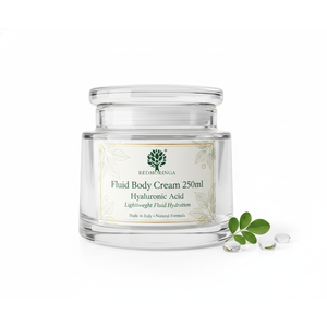 Crème hydratante profonde 250ml, crème pour le corps au beurre de karité, formule naturelle, absorption rapide, blanchissante, OEM, étiquette privée, Italie, RedMoringa - Product Image 1