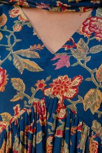 Ensemble Kurti et pantalon ethnique pour femmes, vêtements indiens pour femmes, Kurti en coton imprimé avec pantalon pour un usage décontracté et estival - Product Image 6