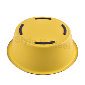 3-Piece Set Anti-Skid Eco-Friendly Modern Solid Stainless Steel Portable Pet <b>Bowls</b> for <b>Cats</b> - Product Image 2