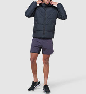 Chaqueta de Invierno para Hombre, Estilo Burbuja, con Capucha, de Mezclilla y Cuero, con Cierre, Personalizable al por Mayor, Modelo 2026 - Product Image 3