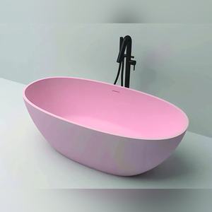 อ่างอาบน้ำเรซิ่นสีชมพู ROZA แบบตั้งพื้น ขนาด 170x75x60 ซม. อุปกรณ์ห้องน้ำ ขายตรงจากโรงงาน ราคาโรงงาน จัดส่งทั่วโลก - Product Image 6