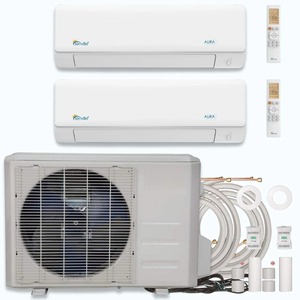 Climatiseur double zone 18000 BTU à prix compétitif, refroidissement puissant, silencieux, économe en énergie, climatiseur split pour maison et hôtel - Product Image 4