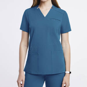 ชุดสูทขัดทางการแพทย์สำหรับทุกเพศชุดสครับพยาบาลผ้าฝ้าย100% ปรับสีและขนาดได้ดีไซน์ที่ดีที่สุด - Product Image 2