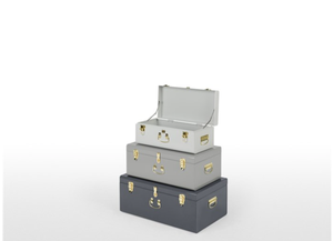 Ensemble de 3 coffres de rangement en métal extra-larges - Product Image 2