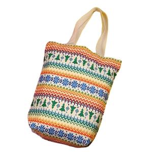 Bolso de compras de algodón reutilizable para chicas, bolsa de mano de estilo Simple y reutilizable con estampado de logotipo personalizado, venta al por mayor - Product Image 1