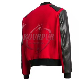 Plus Size Breathable Stand Collar Varsity Winter Jackets 100% Cotton Custom OEM/ODM High Quality Wholesale 2025 - Product Image 2