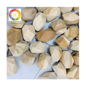 Ensemble de blocs de roche d'équilibre en bois Montessori de style Waldorf, pierres empilables écologiques faites à la main pour enfants, jouet en bois naturel à extrémité ouverte - Product Image 6