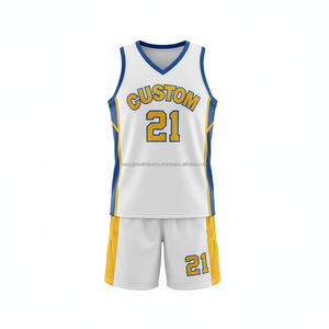 Nouveau maillot de basket-ball personnalisé à sublimation, pas cher, respirant, pour hommes, vêtements de basket-ball, uniforme de basket-ball surdimensionné, OEM - Product Image 4