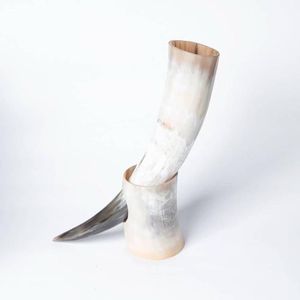 Corne à boire viking indienne de haute qualité en agate avec support sculptée Corne à boire viking antique PAR HF CRAFTS - Product Image 3