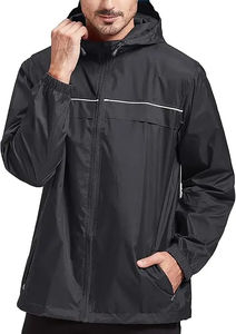 High Quality Men's <b>Lightweight</b> Waterproof Windproof <b>Jacket</b> Breathable Outdoor with Custom Logo for Winter Season - Product Image 6