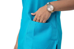 Vente en gros d'uniformes d'hôpital élégants, ensembles de blouses médicales, tissu jersey pour infirmières, personnalisable, combinaison de travail à manches courtes unisexe - Product Image 3