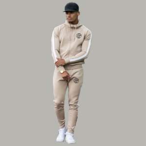 Survêtement en polaire technique de haute qualité pour hommes Logo personnalisable Pantalon de jogging d'hiver Zip écologique Plus Size Costume empilé imprimé - Product Image 6