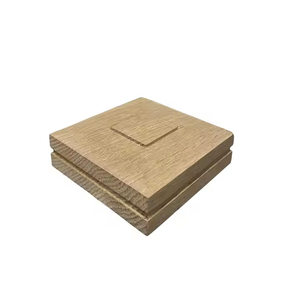 Tapa de poste de madera sólida moderna minimalista para cubierta de esgrima y columnas de escalera para decoración al aire libre - Product Image 1