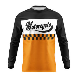 Ventes en gros de maillots de moto sur mesure, grande taille, manches longues, combinaison de moto avec fonctionnalité sans couture pour la conduite tout-terrain - Product Image 3