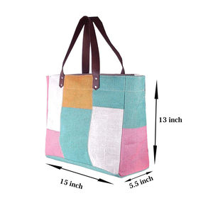 Bolsa multiusos de yute con tamaño de diseño personalizado e impresión hecha con material de alta calidad, disponible en todos los tamaños - Product Image 1