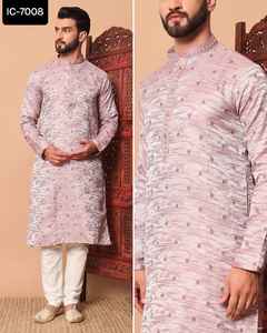 Style indien pakistanais broderie lourde séquence travail Kurta ensemble prêt à l'emploi mariage Festival porter traditionnel indien pakistanais - Product Image 2