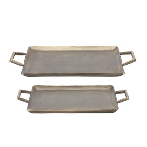 Poignée en cuir marbre noir plateau de service forme personnalisée taille durable assiette plat cuisine maison fête couleur personnalisée - Product Image 4