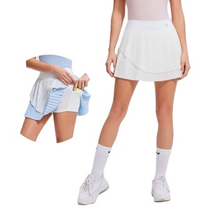 2024 Women Pleated Tennis Skirt High Quality Athletic High Waisted Golf <b>Skorts</b> with Pockets Workout <b>Running</b> Skirts - Product Image 1