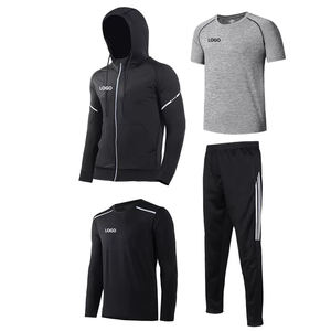 4/5 pcs Men's Compression Pants Shirt <b>Top</b> <b>Long</b> <b>Sleeve</b> Jacket Athletic Sets Gym Clothing Mens <b>Workout</b> - Product Image 3