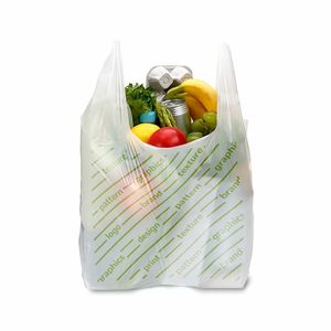 Sac de courses en tissu non tissé compostable et biologique avec poignée - Personnalisé - Product Image 1