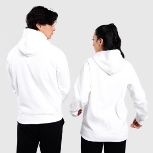 Sudadera Casual Unisex Blanca Tallas XXS-6XL Otoño con Capucha de Felpa Francesa, Cuello Bordado, Apliques, Cremallera y Detalles de Pedrería - Product Image 2