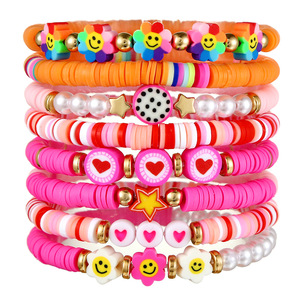 Venta caliente Pop Star Jewelry Taylor Fan Pulsera <span class=keywords><strong>de</strong></span> arcilla polimérica colorida Nombre en inglés Pulsera <span class=keywords><strong>de</strong></span> traje <span class=keywords><strong>de</strong></span> mujer - Product Image 6