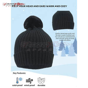 Bonnet respirant pour femmes tricot léger idéal pour tous les jours automne mode bonnet tricoté pour les femmes - Product Image 2