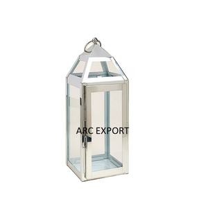 Lanterne en métal couleur argent de qualité supérieure conception merveilleuse décoration de la maison lanternes bougeoir pour accessoires de jardin approvisionnement - Product Image 1