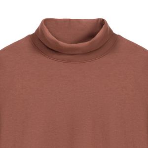Sweat-shirt décontracté à col montant pour homme, manches longues, coupe oversize, teint uni, qualité supérieure, vente en gros OEM pour l'hiver 2026 - Product Image 4