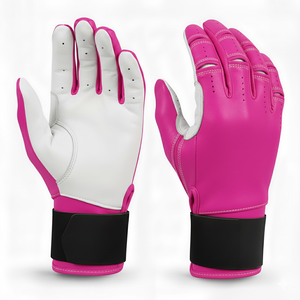 Gants de frappe de baseball professionnels personnalisés, légers, respirants, à manchette longue, en cuir premium durable, adhérence améliorée pour les équipes - Product Image 6