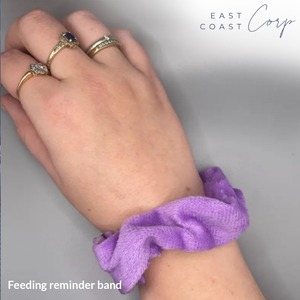 Chouchou et bracelet d'allaitement Clip de rappel d'allaitement en velours violet pour maman et bébé 0-12 mois Manuel - Product Image 2