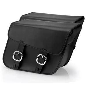 Sac de selle gauche pour moto en cuir, sac étanche pour moto - Boîte à outils latérale gauche pour moto, sac latéral en cuir, service OEM - Product Image 1