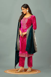 ชุด kurta วิสคอสแบบวินเทจสำหรับงานปาร์ตี้ชุดอินเดียและปากีสถาน - Product Image 2