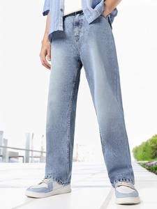 กางเกงยีนส์ทรงถุงสูงสำหรับผู้ชายเหมาะสำหรับวัยรุ่นและนักสร้างสรรค์ด้านแฟชั่นในราคาไม่แพงจากอินเดีย - Product Image 4