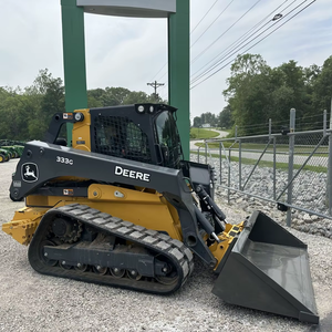 2023 Johnn Deerre 333G Skid Steer Cab Enclosure A/C y controles de calor Alto flujo hidráulico Air Ride Seat Joystick - Product Image 6