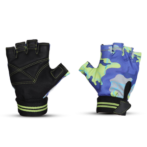 Guantes de entrenamiento de medio dedo con logotipo personalizado para entrenamiento deportivo y equipo de ejercicio de levantamiento de pesas - Product Image 1