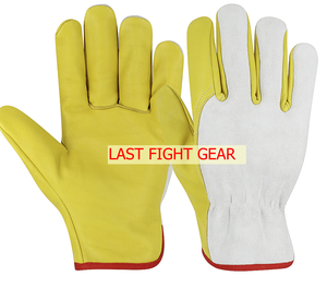 ถุงมือนิรภัยหนังวัวแยกส่วนหนังแท้คุณภาพสูง - Product Image 3