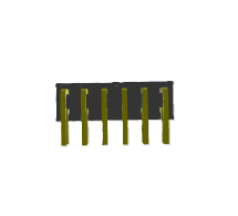 Connecteur de prise PCB SQT‑106‑01‑F‑D‑RA, 12 positions, 2 rangées, pas de 2,0 mm, composant carte-à-carte à angle droit, conforme RoHS - Product Image 3