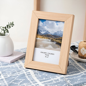 Marco DE FOTOS Rectangular de madera Natural personalizable de 5x7, diseño rústico con soporte, decoración moderna para el hogar, marcos de fotos de madera MDF - Product Image 5