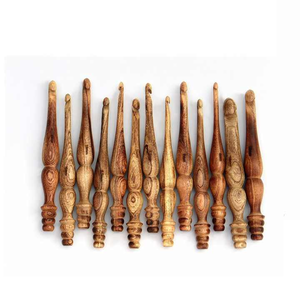 Agujas de ganchillo de madera hechas a mano de diseño elegante al por mayor India superior para tejer a mano agujas de ganchillo de madera elegantes para - Product Image 4