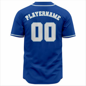 Conjunto de Uniforme de Béisbol Personalizable para Adultos Unisex, 100% Poliéster de Secado Rápido, Manga Corta, Cierre de Botones, Nombre y Logotipo del Equipo Personalizados - Product Image 2