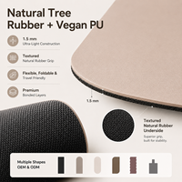 Tapis de yoga ondulé de 1,5 mm en forme de pilule, qualité studio, en caoutchouc PU antidérapant, tapis arqué pour athlètes professionnels et instructeurs de Pilates