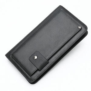 2023 Fashion Genuine Leather ID Card <b>Holder</b> Stylish <b>Wallet</b> Men Standing <b>Holder</b> for Business Card - Product Image 4