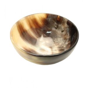 ชามทำจากเขาสัตว์แท้สำหรับเสิร์ฟ ชามโกนหนวดทำจากเขาสัตว์แท้โดย Multi Craft Natural Horn Decor - Product Image 4